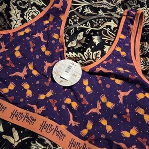 Torrid Purple and Orange Harry Potter Sports Bra